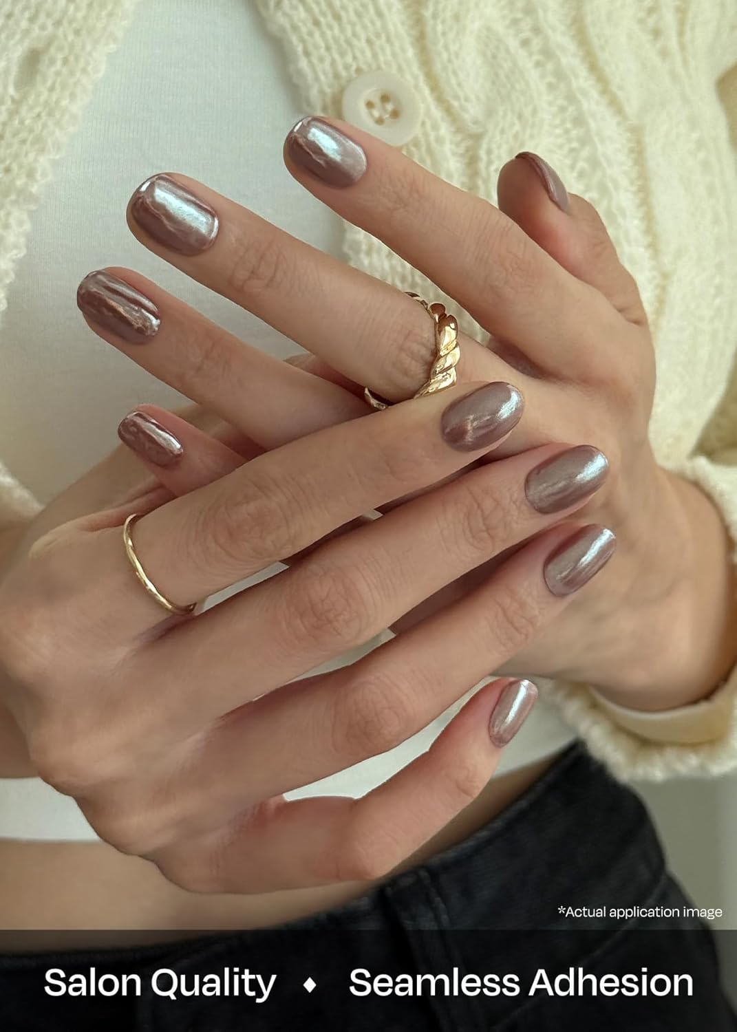 ohora Semi Cured Gel Nail Set of 2 (N Chocolate Chrome & N Matcha Chrome) - Professional Salon-Quality Nail Care - Easy to Use, Comfortable Curing, and Easy to Remove